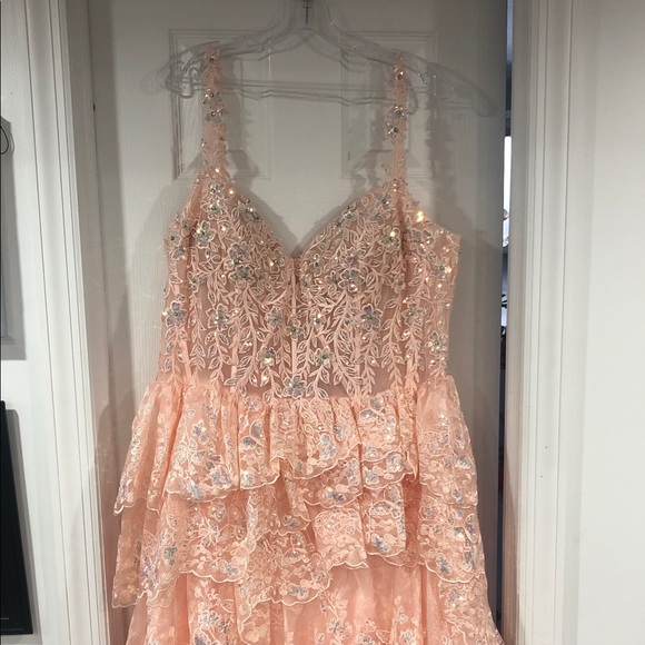 Jovani Dresses & Skirts - Jovani Light Peach  gown size 20